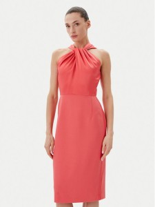 BOSS Sukienka koktajlowa Datinar 50538291 Koralowy Slim Fit