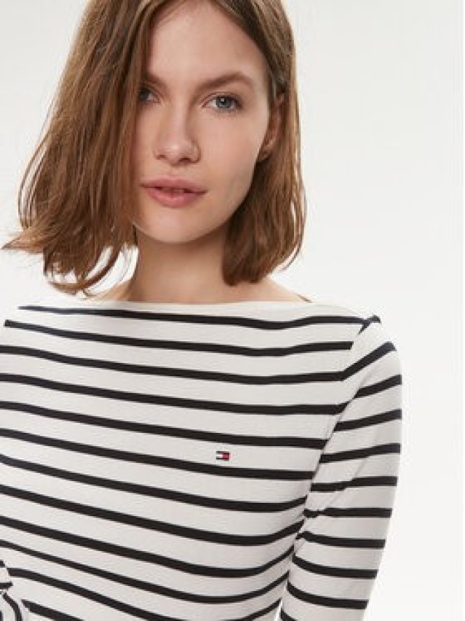 Tommy Hilfiger Bluzka New Cody WW0WW40589 Écru Slim Fit