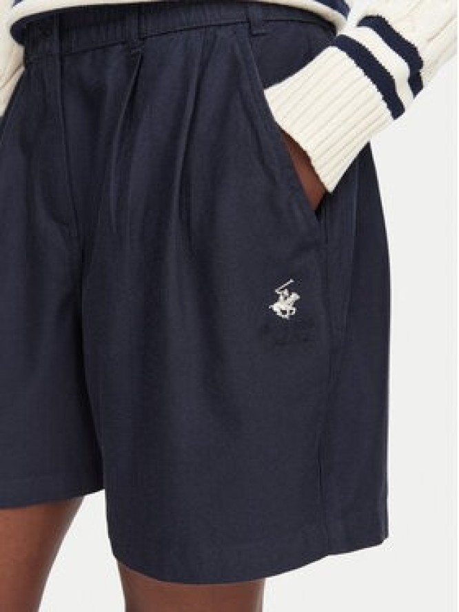 Beverly Hills Polo Club Szorty materiałowe P-SS26W-B576580-VF Granatowy Regular Fit