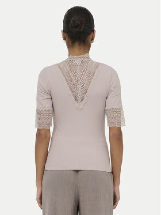 ONLY Bluzka Tilde 15335353 Beżowy Slim Fit