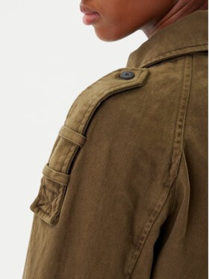 Desigual Kurtka jeansowa Tropez 25WWEW54 Zielony Regular Fit