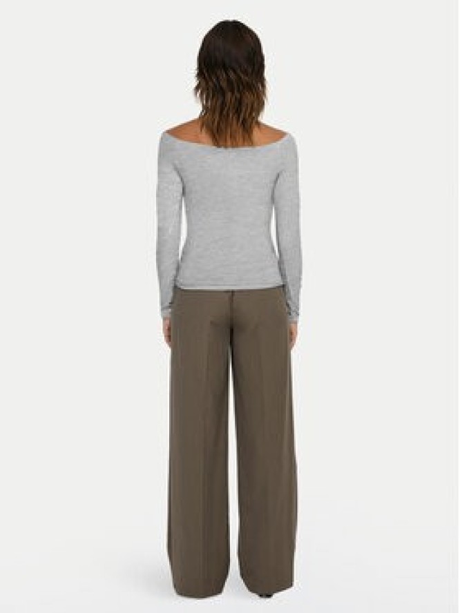 ONLY Bluzka Glamour 15339763 Szary Slim Fit
