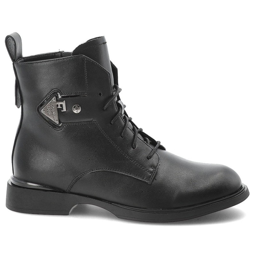 Czarne Botki Maciejka Stylowe Obuwie Damskie