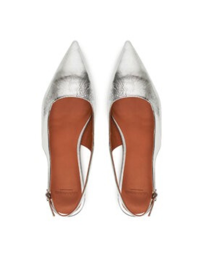 Vagabond Shoemakers Baleriny Hermine 5733-183-79 Srebrny
