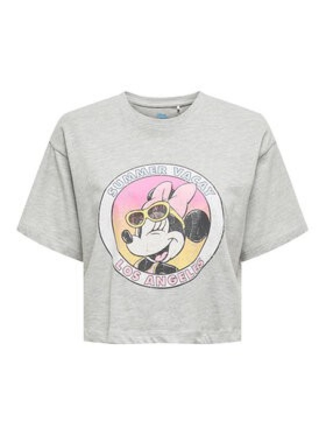 ONLY T-Shirt Mickey Minnie 15348126 Szary Regular Fit