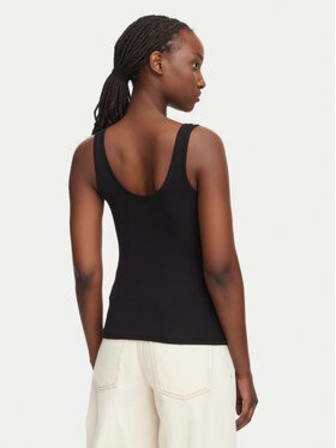 HUGO Top Heart 50566824 Czarny Regular Fit