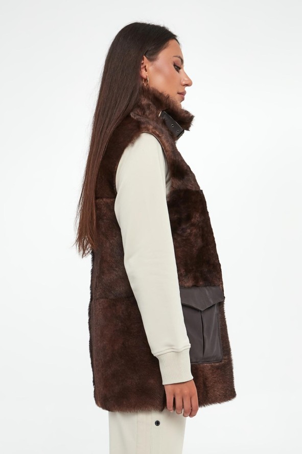 Kamizelka damska futrzana AERONAUTICA MILITARE