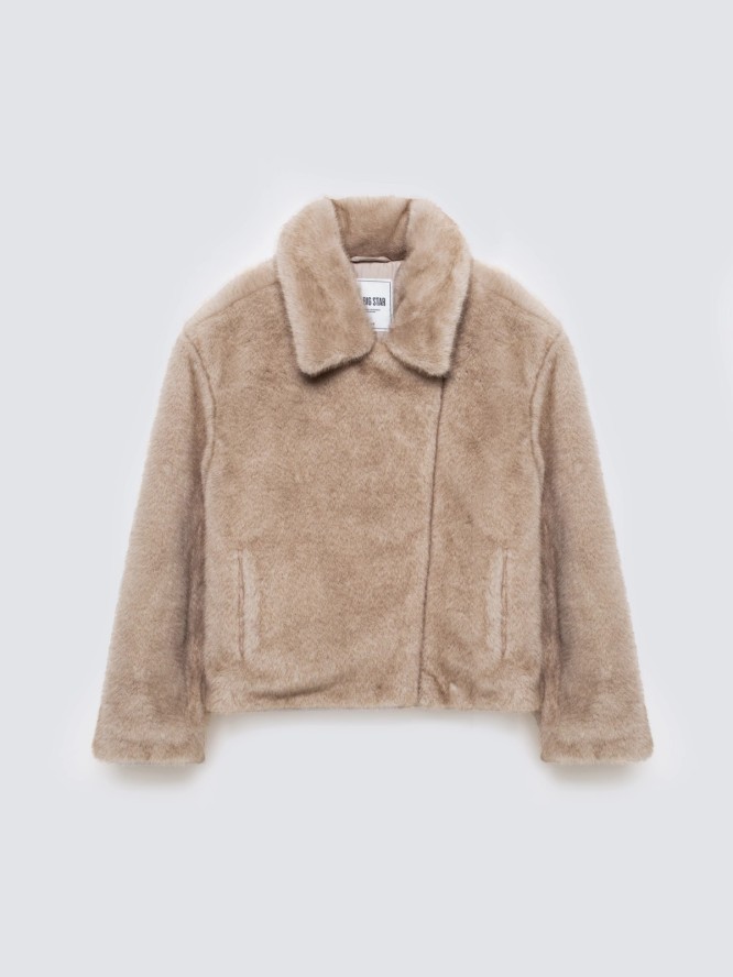 Kurtka damska futerko beżowa Godivasa 800