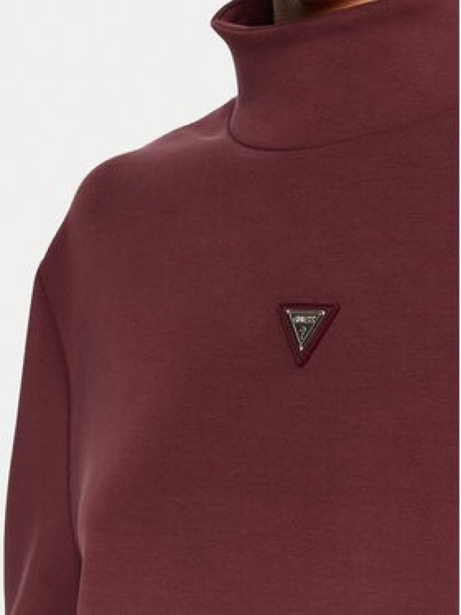 Guess Bluza Olympe V4YQ05 KCAY2 Bordowy Regular Fit