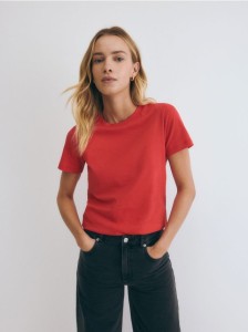 Bawełniany t-shirt - czerwony