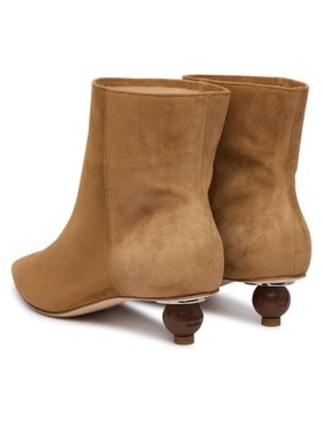 Weekend Max Mara Botki Wkacapanna 2625796014 Brązowy