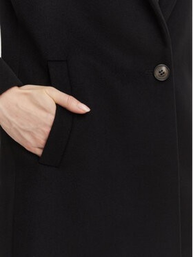 Marella Płaszcz wełniany Pavido 2623016031 Czarny Loose Fit