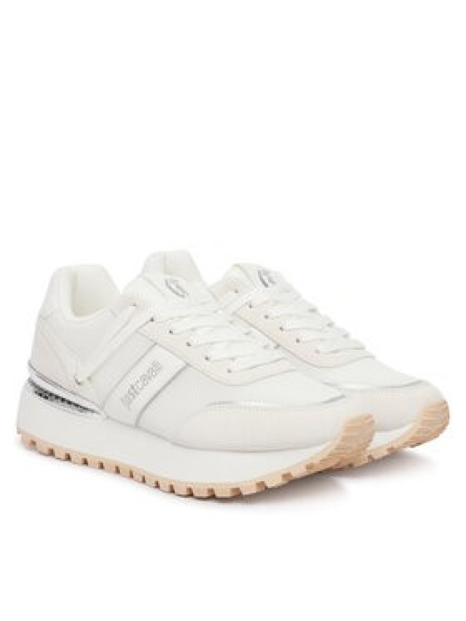 Just Cavalli Sneakersy 80RA3SJ1 ZSE48 Biały