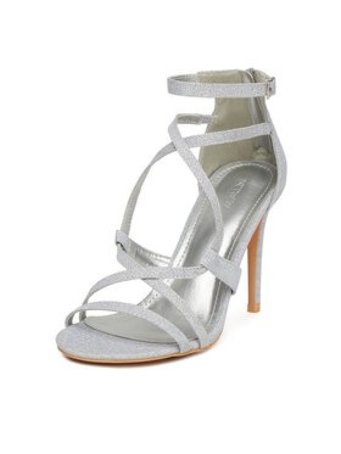 DeeZee Sandały F89725-88 Srebrny