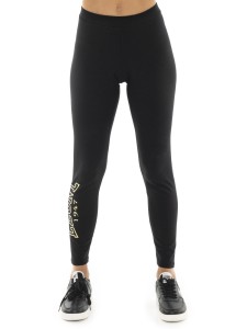 Leone 1947 Legginsy damskie ze stretchem Baumwolle mit goldenen Nieten