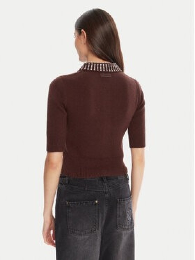 PINKO Sweter Emilia 105745 A2S4 Brązowy Regular Fit