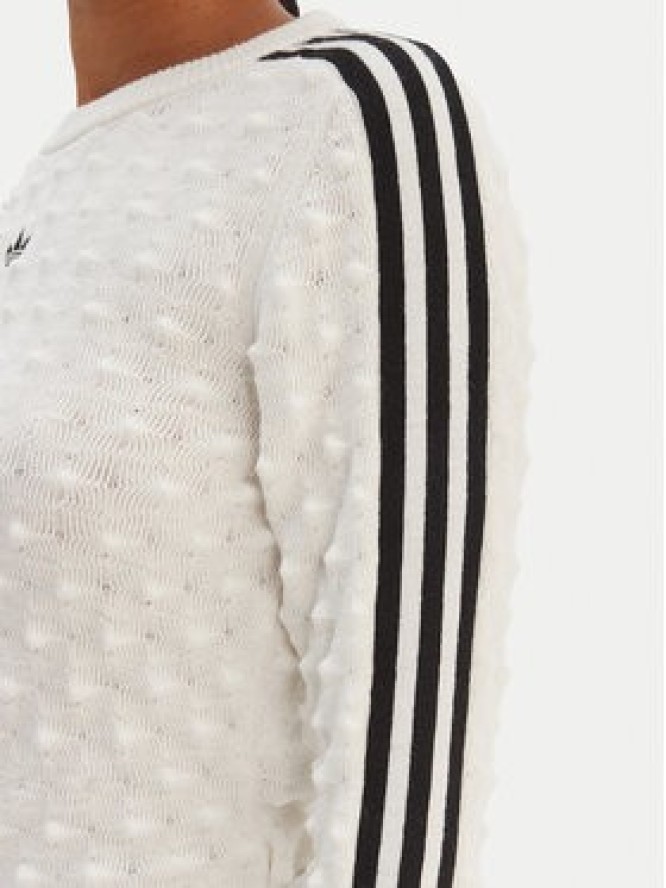 adidas Sweter Solid Spike KS6461 Écru Slim Fit