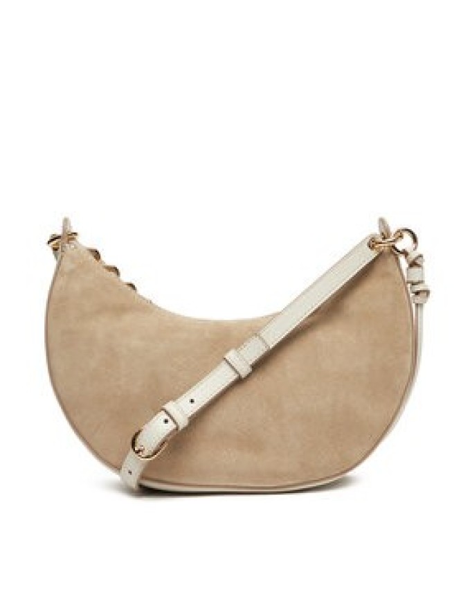 Tommy Hilfiger Torebka Moon Leather Crossover Suede AW0AW17537 Beżowy