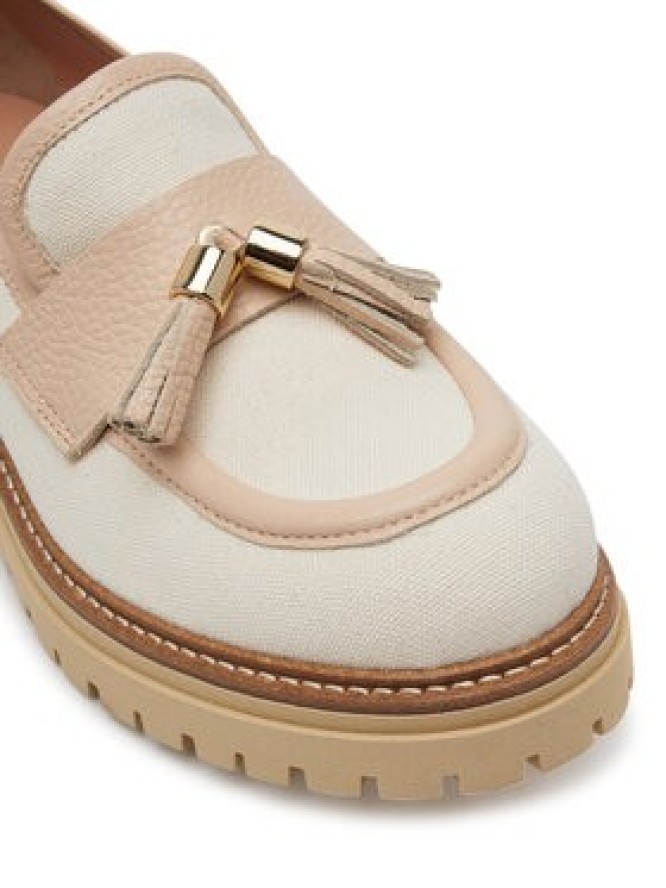 Pollini Loafersy SA10144G1MTO112A Écru