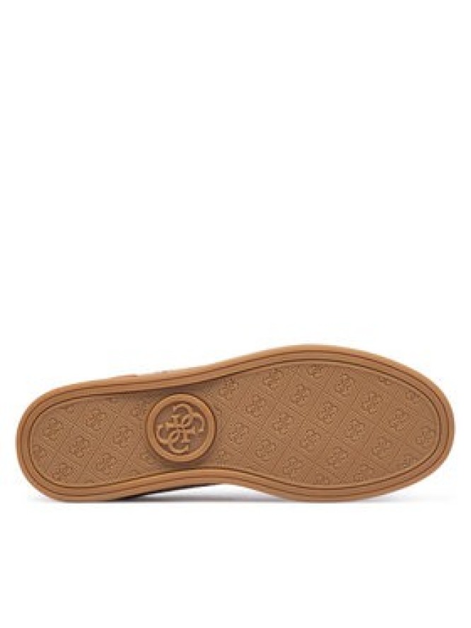 Guess Sneakersy FLTJAC LEA12 Brązowy