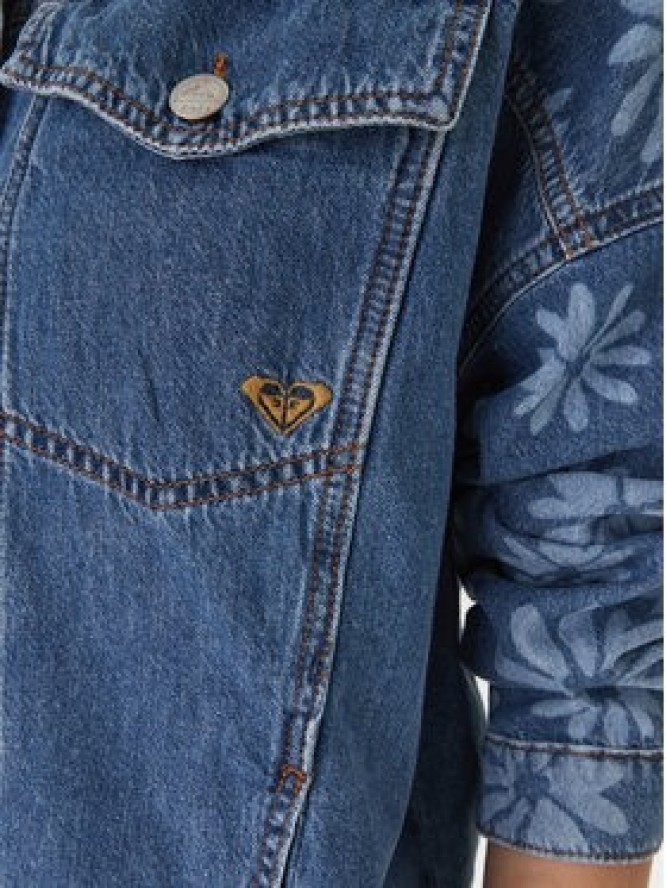 Roxy Kurtka jeansowa Salty Horizon ERJJK03700 Niebieski Regular Fit