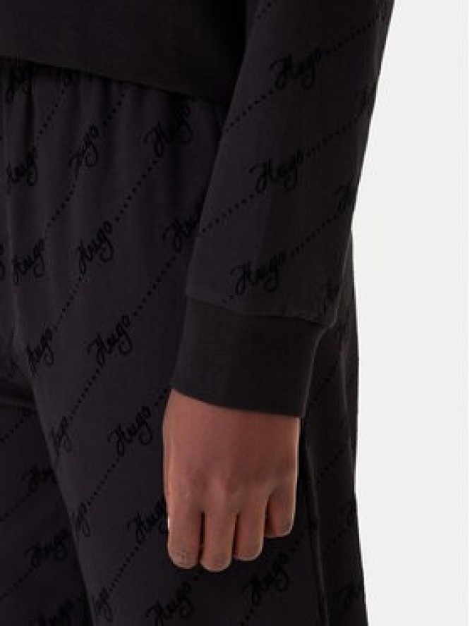 HUGO Bluza Lokky 50545210 Czarny Relaxed Fit