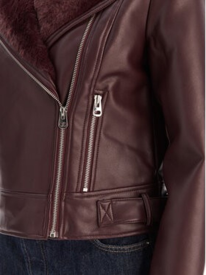 Vero Moda Kurtka z imitacji skóry Hailey 10250405 Fioletowy Regular Fit