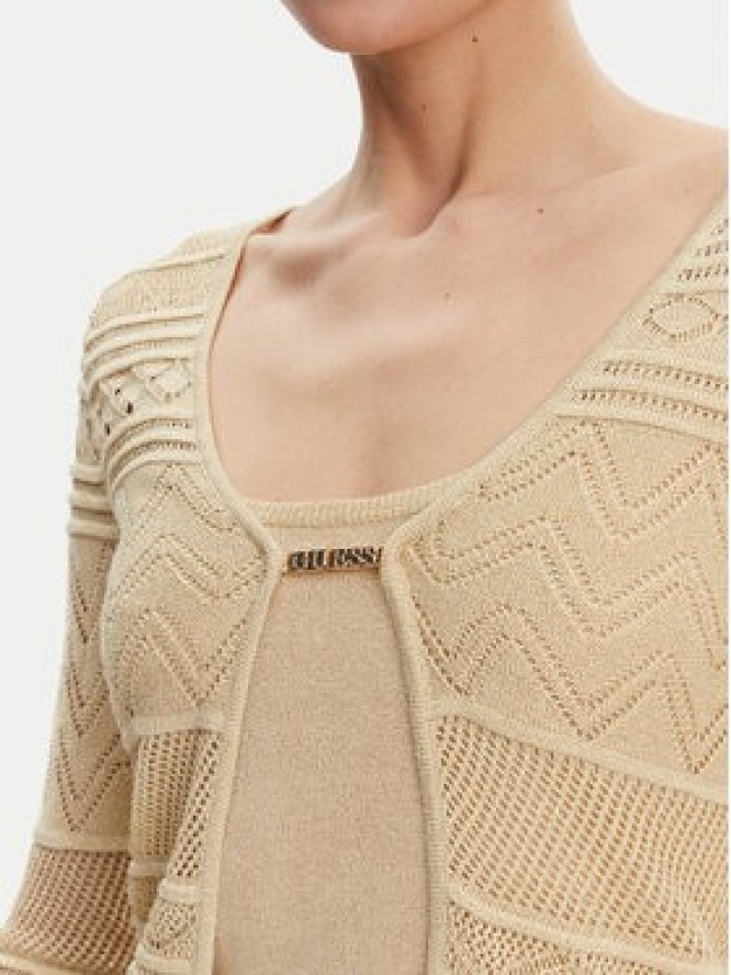 Guess Kardigan W5GR15 Z3E22 Beżowy Regular Fit