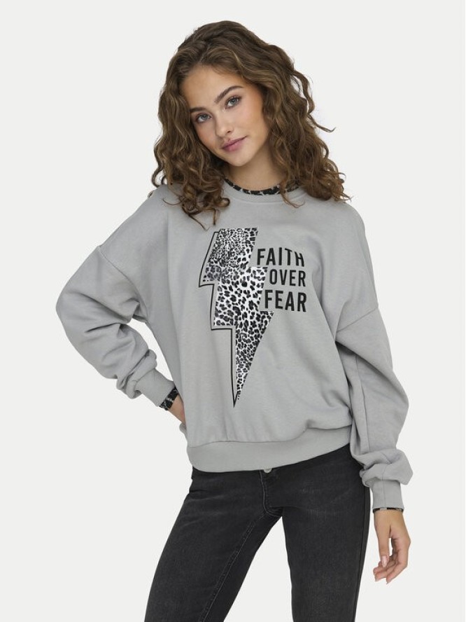 ONLY Bluza Runa 15313683 Szary Regular Fit