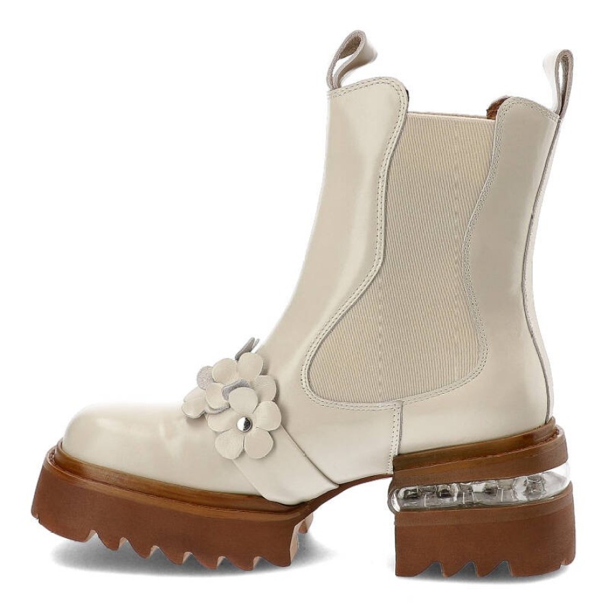 Białe Botki Tuffoni Stylowe Buty Damskie