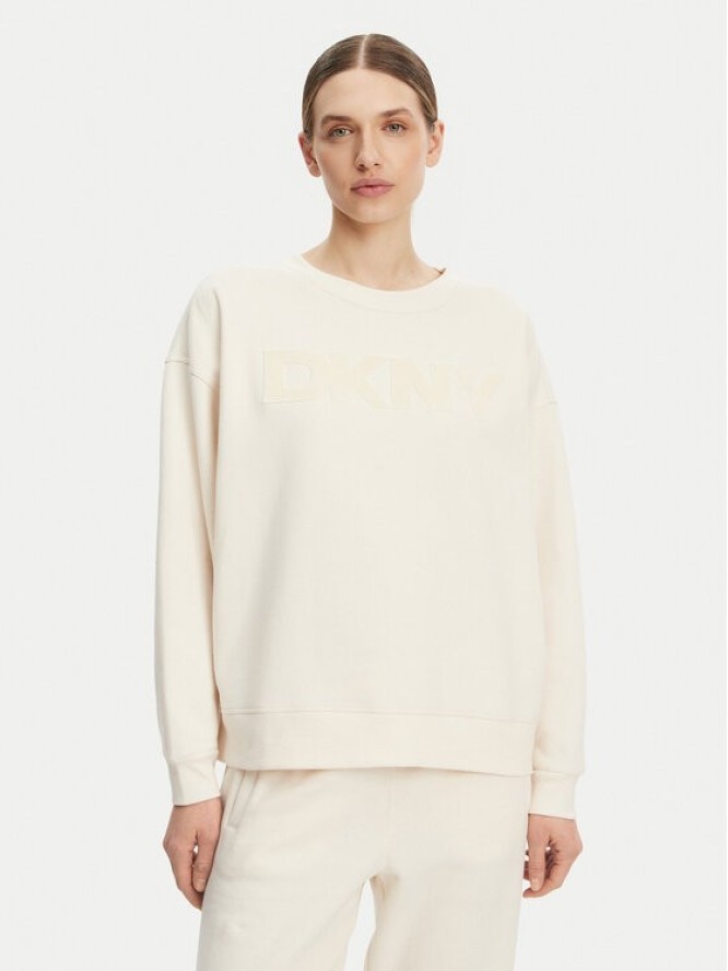 DKNY Sport Bluza DP5T1140 Écru Regular Fit
