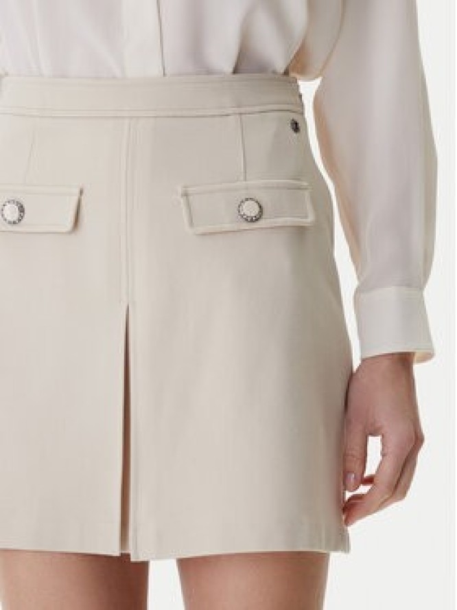 Guess Spódnica mini W6RD57 KCMU2 Beżowy Classic Fit