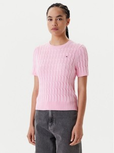 Tommy Hilfiger Sweter WW0WW45656 Różowy Regular Fit