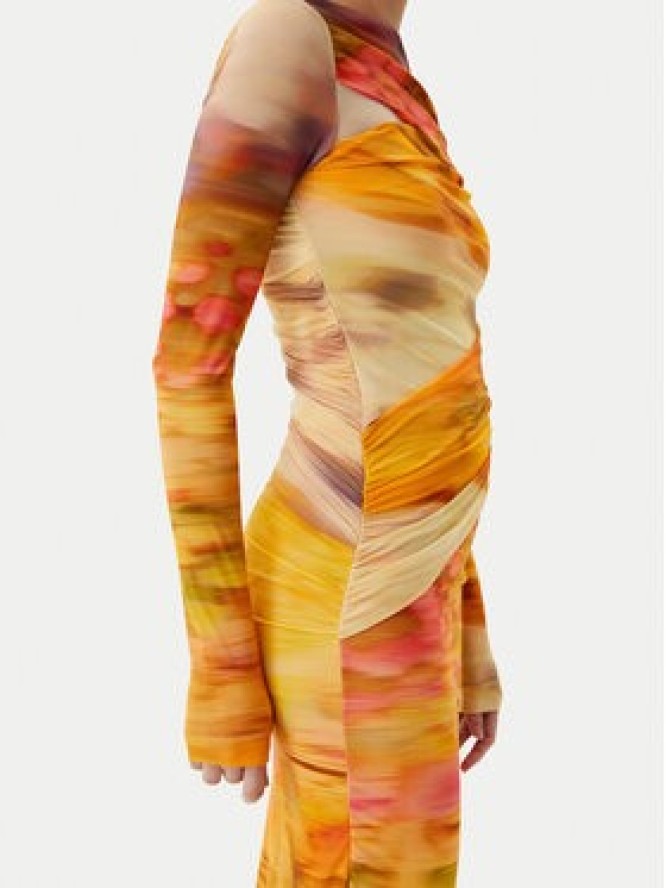 PINKO Sukienka koktajlowa Beggin Abito 104838 A2G1 Kolorowy Slim Fit