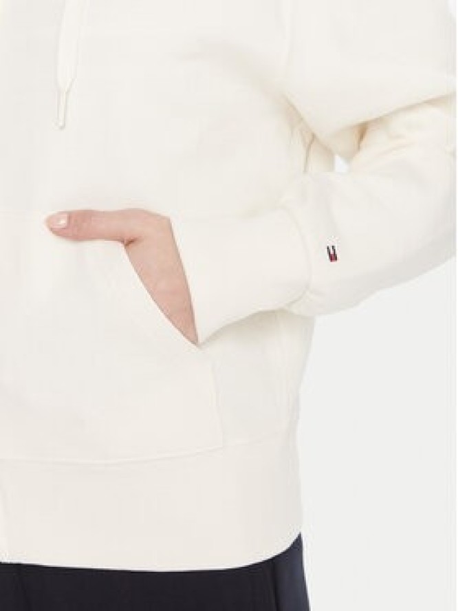 Tommy Hilfiger Bluza Script WW0WW45742 Écru Regular Fit