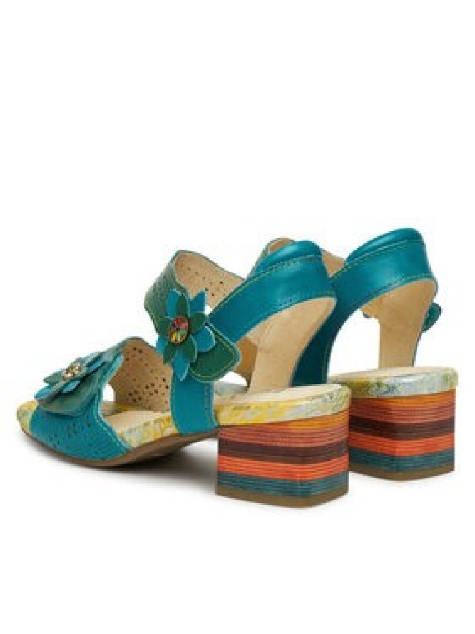 Laura Vita Sandały Hucbio 05 Turkusowy