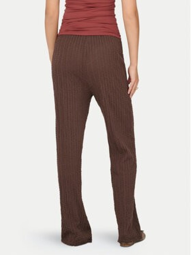 ONLY Spodnie materiałowe Ella 15368471 Brązowy Wide Leg