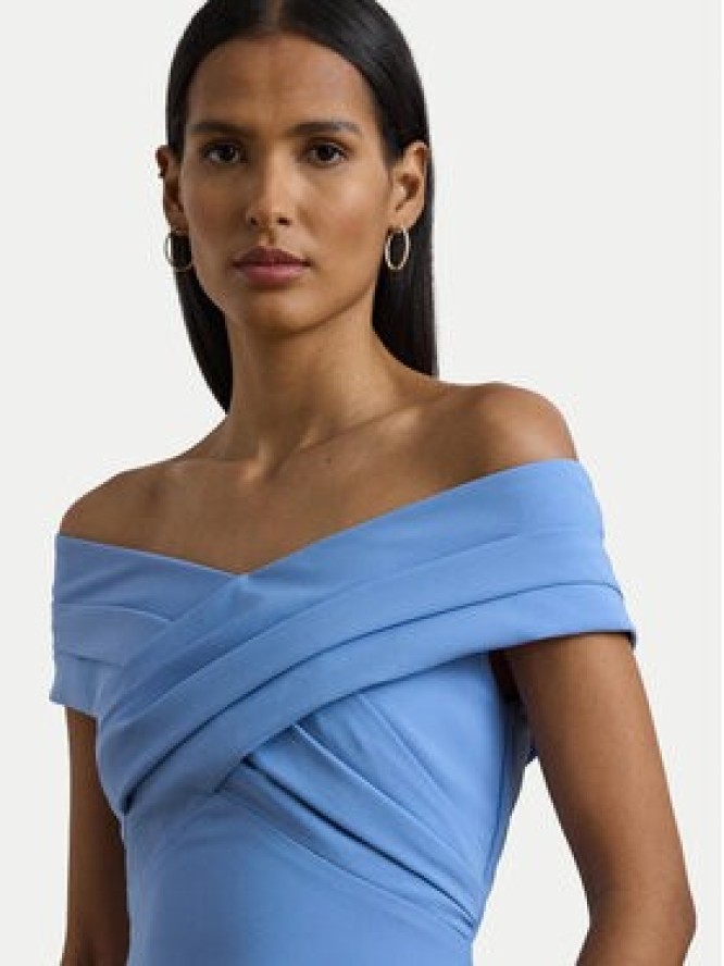 LAUREN RALPH LAUREN Sukienka wieczorowa 253936391006 Niebieski Slim Fit