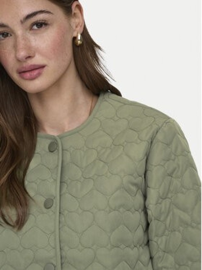 ONLY Kurtka przejściowa Heart 15366265 Zielony Regular Fit