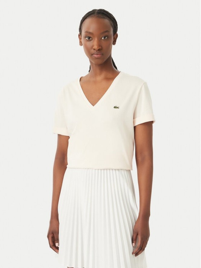 Lacoste T-Shirt TF7300 Różowy jasny Regular Fit