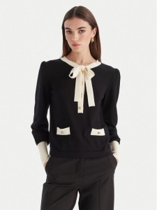 Luisa Spagnoli Sweter Maluma 100211 Czarny Regular Fit