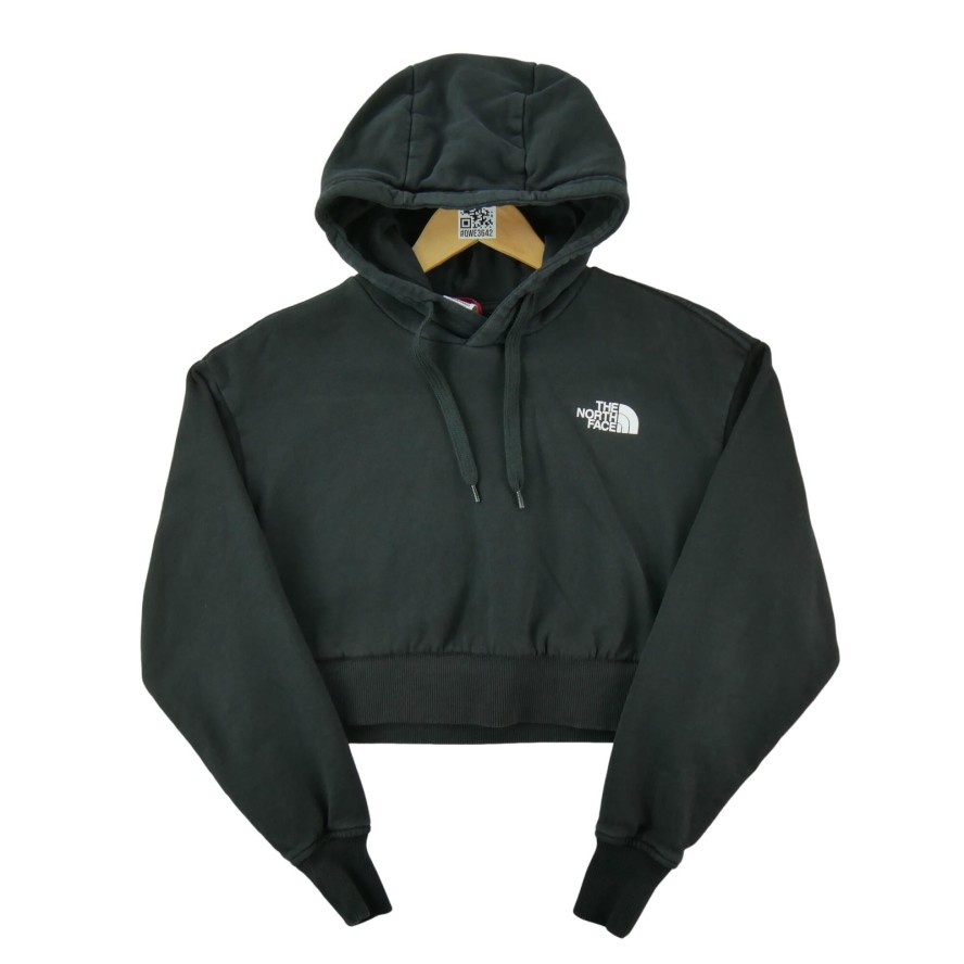 Second life - Bluza z kapturem damska Trend Crop The North Face - Jak nowy
