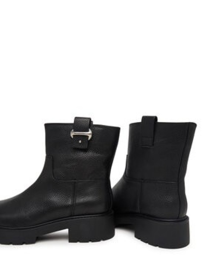 Calvin Klein Botki Chunky Ankle Boot Lth Hdw HW0HW03202 Czarny