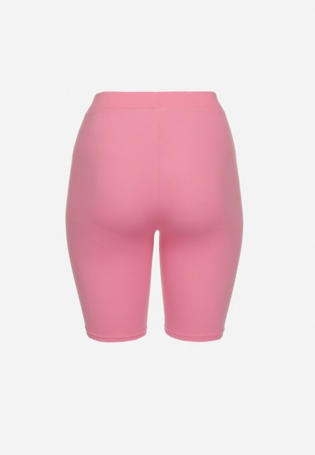 Jasnoróżowe Szorty Kolarki z Bawełny Faniren