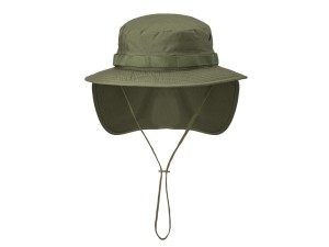 Kapelusz z odpinaną osłoną karku Olive Green