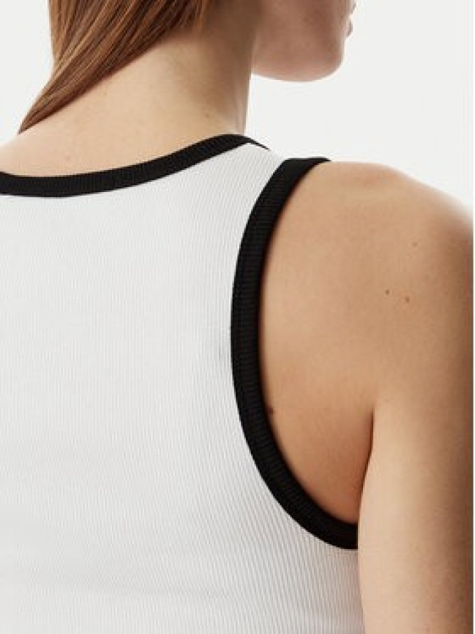 KARL LAGERFELD Top B2W17003 Biały Slim Fit