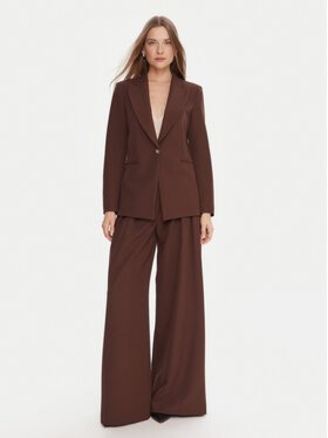 Maryley Spodnie materiałowe 25IB579/43CO Brązowy Regular Fit