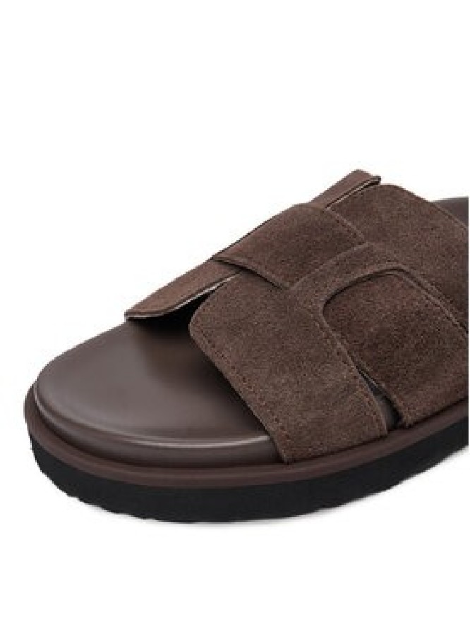 GINO ROSSI Klapki C-LB-P2170 Brązowy ciemny