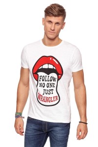 KOSZULKA WRANGLER FESTIVAL TEE DIRTY WHITE W7B44DEIF 112131477