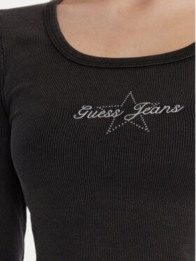 Guess Jeans Bluzka W6RP24 KA0H1 Szary Slim Fit